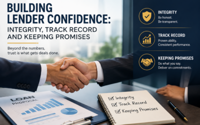 Building Lender Confidence: Integrity, Track Record and Keeping Promises